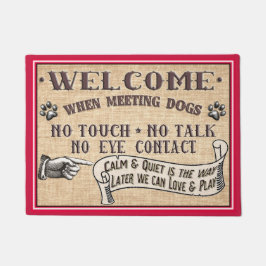 Felpudo Estera de puerta del perro - ningún tacto ninguna