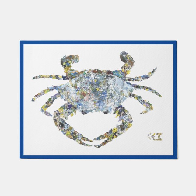 Felpudo Estera de puerta del punto amarillo (Anverso)