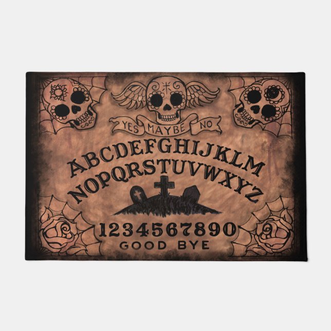 Felpudo Estera de puerta del tablero de la bruja del (Anverso)