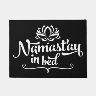 Felpudo Estera de puerta divertida de la cita de Namaste