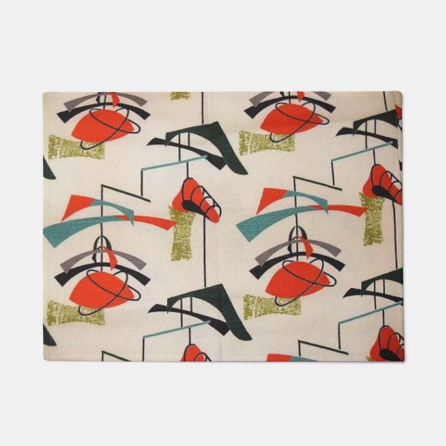 Felpudo Estera de puerta móvil atómica moderna de los (Anverso)