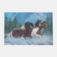 "Estera de puerta occidental de los caballos de la