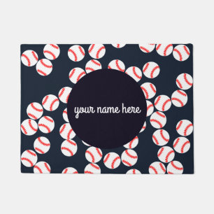Felpudo Estera de puerta personalizada del béisbol
