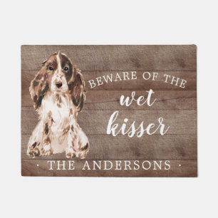 Felpudo Estera de puerta personalizada perro de Brown