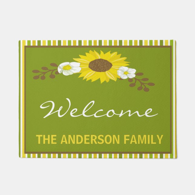 Felpudo Estera de puerta personalizada recepción del (Anverso)