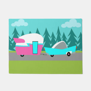 Felpudo Estera de puerta retra del campista/del remolque y