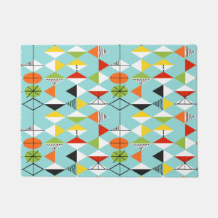 Felpudo Estera de puerta retra del modelo del Harlequin