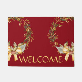 Felpudo Estera de puerta rústica de la guirnalda del día