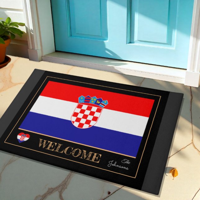 Felpudo Esteras de casa de Croacia, deportes de bandera cr (Subido por el creador)