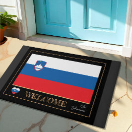 Felpudo Esteras de casa eslovenas, deportes de bandera esl