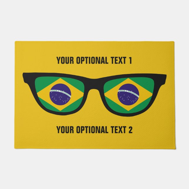 Felpudo Esteras de puerta de encargo de las sombras (Anverso)