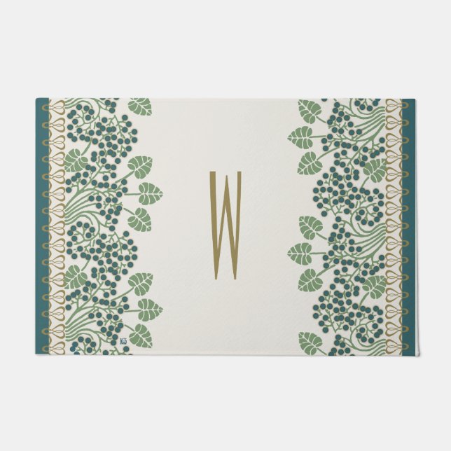 Felpudo Esteras de puerta del art déco de Nouveau del (Anverso)