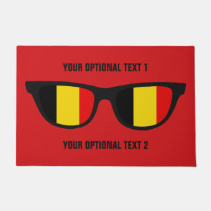Felpudo esteras de puerta personalizado de Shades belgas
