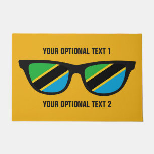 Felpudo esteras de puerta personalizado de Tanzania Shades