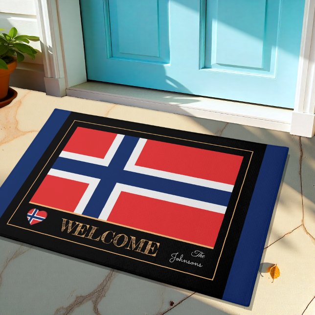 Felpudo esteras/deportes de la casa de bandera noruega (Subido por el creador)