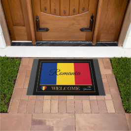 Felpudo Esteras/deportes de la casa de bandera rumana Bien