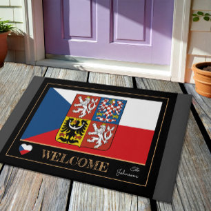 Felpudo Esteras/deportes de la casa de la bandera checa