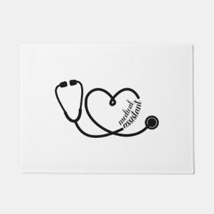 Felpudo Estetioscopio cardíaco asistente médico