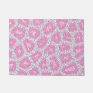 Felpudo Estilo de la onza - rosa de plata