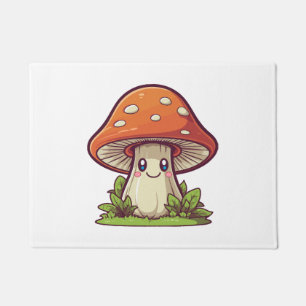 Felpudo Estilo kawaii lindo, recolección de setas