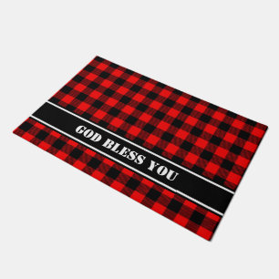 Felpudo Estilo Lumberjack - tela roja + tus ideas