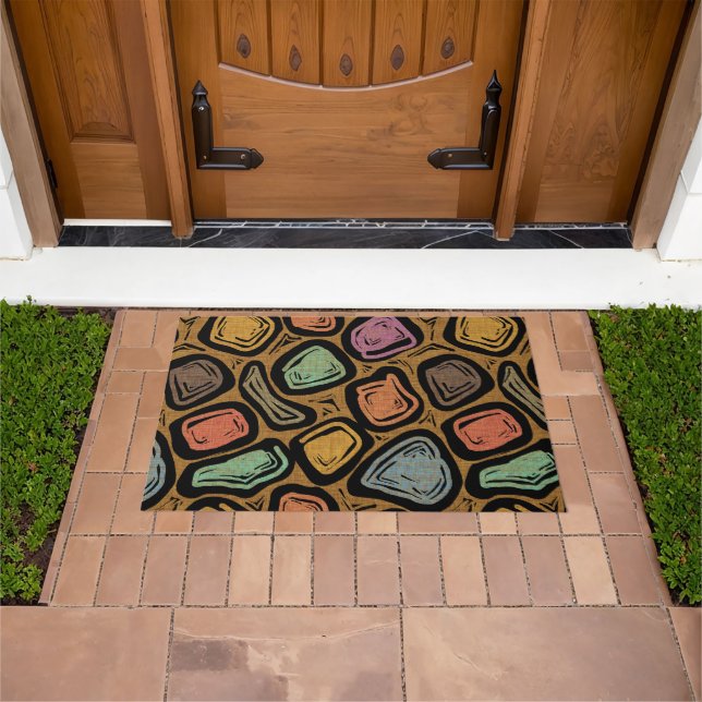 Felpudo Estilo MCM de Boulders con delineado negro (Exterior)