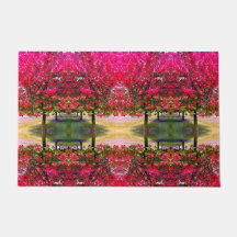 Estilo monet rosa Paisaje otoñal, hojas rosadas