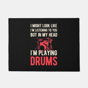 Felpudo Estoy Jugando Tambores