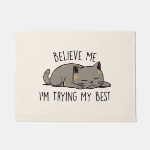 Felpudo Estoy probando mi mejor gato lindo