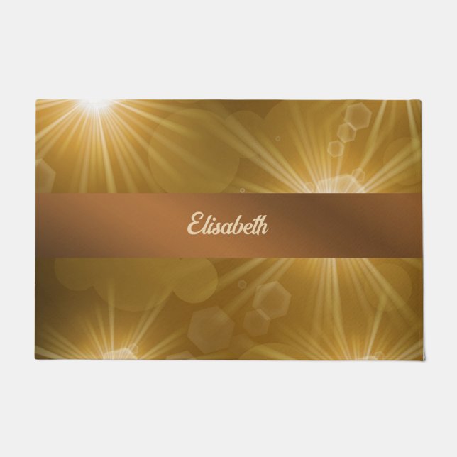 Felpudo estrella, luz, brillante, brillante, brillante, br (Anverso)