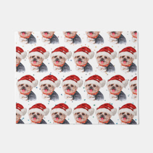 Felpudo Estrellas de Navidad de la raza de perro Yorkshire