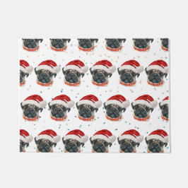 Felpudo Estrellas de Navidades de raza de perro de pug