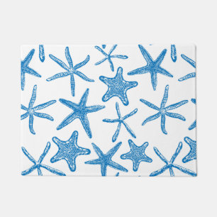 Felpudo Estrellas marinas de azul