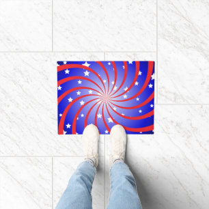Felpudo Estrellas y explosión en espiral