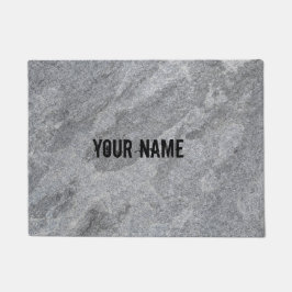 Felpudo Estropinas grises de estructura de granito de pied