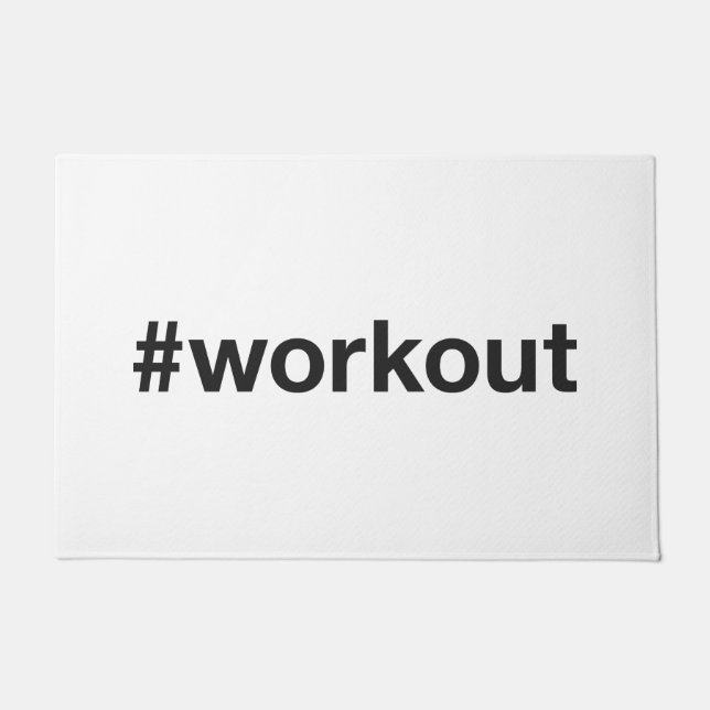 Felpudo Etiqueta WORKOUT (Anverso)