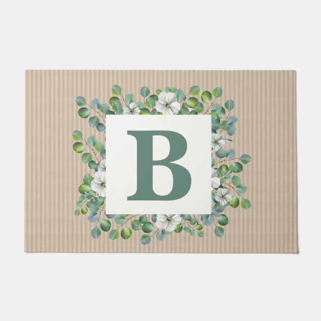 Felpudo Eucalyptus Monogram Doormat (Anverso)