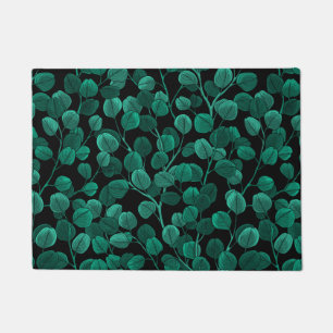 Felpudo Eucalyptus sobre negro