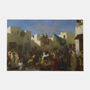 Felpudo Eugene Delacroix Vintage Los fanáticos de Tánger