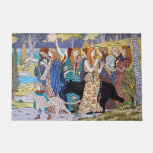 Felpudo Eugene Grasset - Panel decorativo de armonía