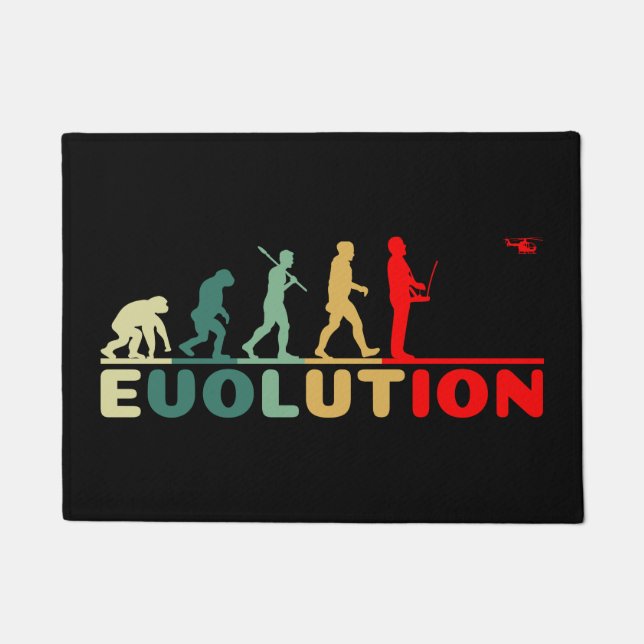 Felpudo Evolución del volante del control remoto del helic (Anverso)