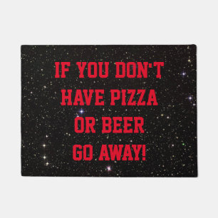 Felpudo Excepción de Distancia Social Pizza o Beer Door Ma