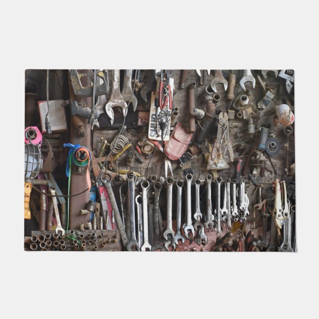 Felpudo Exhibición de la herramienta del taller (Anverso)