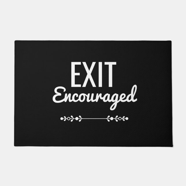 Felpudo Exit Encouraged Door Mat (Anverso)