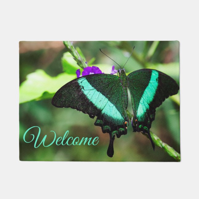 Felpudo Exotic Emerald Swallowtail (Anverso)