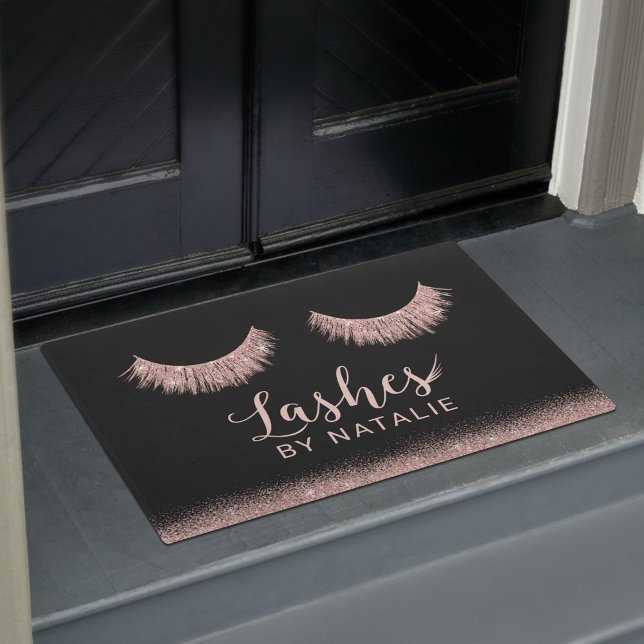 Felpudo Extensiones Eyelash Dorado Rosa Salón de Belleza (Subido por el creador)