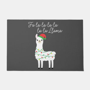 Felpudo Fa Lalalalala Llama Navidades divertidas mujeres