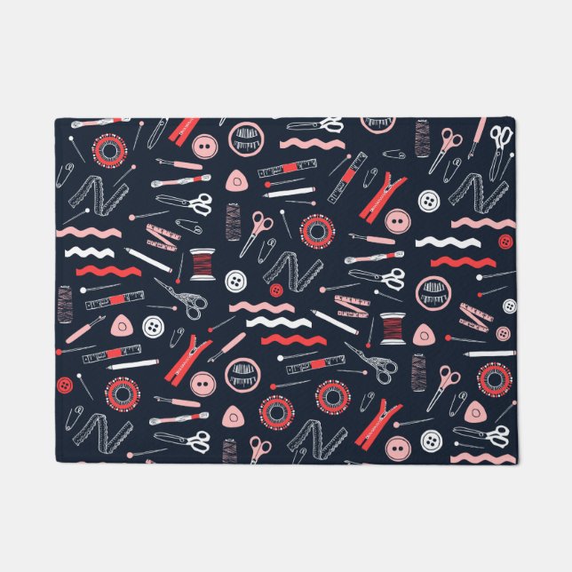 Felpudo Fábrica de puertas para accesorios de costura (Anverso)