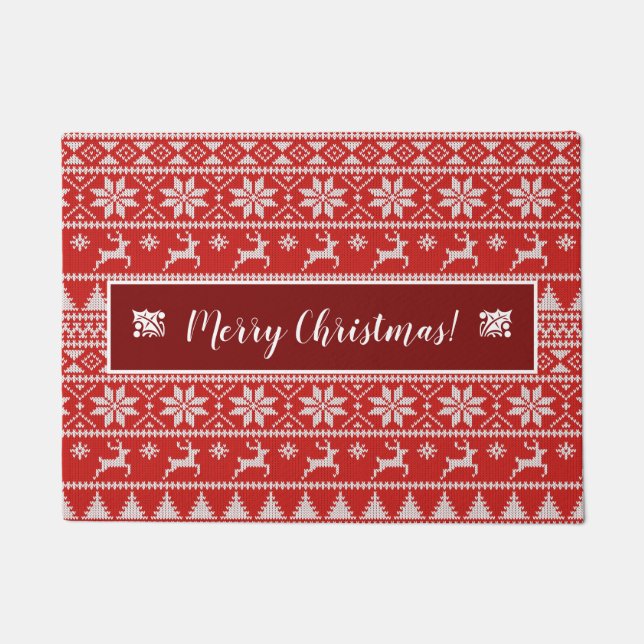 Felpudo Fair Isle Christmas (Anverso)