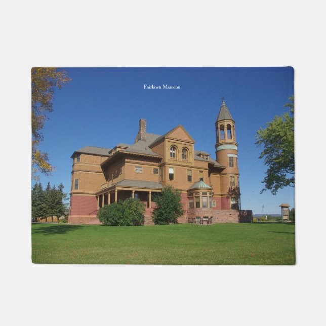 Felpudo Fairlawn Mapa de la puerta de la mansión (Anverso)